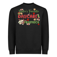 Black santa's favorite daycare provider Heavyweight Sweatshirt - MaliasSmallBusiness