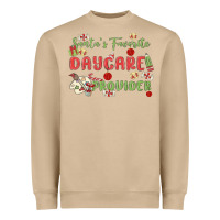 Mushroom santa's favorite daycare provider Heavyweight Sweatshirt - MaliasSmallBusiness