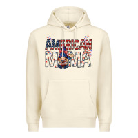 Sandshell American mama with gnome Mother's Day Premium Hoodie - HowdyJamesFarm