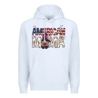 White American mama with gnome Mother's Day Premium Hoodie - HowdyJamesFarm