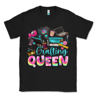 Black crafting queen Classic Tee - JahusDesignShop