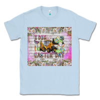 Dusty Blue I Dig Easter Day Classic Tee - CowhideDigitalArt