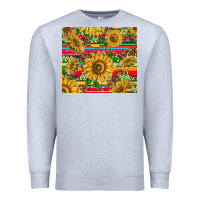 Heather Grey mexican sunflowers Premium Sweatshirt - TumblerDesignByShophia