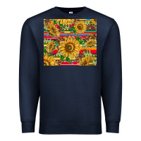 Navy mexican sunflowers Premium Sweatshirt - TumblerDesignByShophia