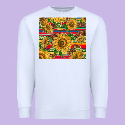 Mexican Sunflowers Premium Sweatshirt Designed By Tumblerdesignbyshophia