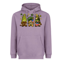 Lavender Army Gnomes 4th of july Heavyweight Hoodie - HowdyJamesFarm