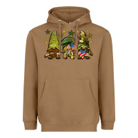 Toasted Coconut Army Gnomes 4th of july Heavyweight Hoodie - HowdyJamesFarm