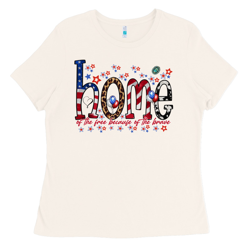 Home Of The Free Ladies Tee by RacoonDesign | Teevron