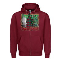Burgundy Womens Just a Girl Who Loves Christmas Funny Zipper Hoodie - Bettercallsaul