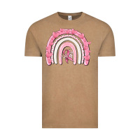 Vintage Coffee breast cancer  rainbow Vintage Tee - MaliasSmallBusiness