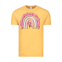 Vintage Mustard breast cancer  rainbow Vintage Tee - MaliasSmallBusiness