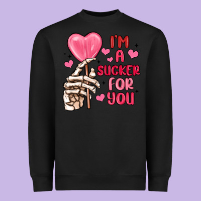 I M A Sucker For You Heavyweight Sweatshirt Designed By Maliassmallbusiness