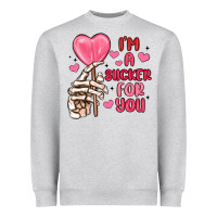 Heather Grey i m a sucker for you Heavyweight Sweatshirt - MaliasSmallBusiness