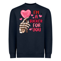 Navy i m a sucker for you Heavyweight Sweatshirt - MaliasSmallBusiness