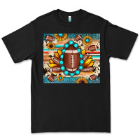 Black football cowhide sunflower Premium Tee - JahusDesignShop
