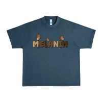 Midnight Navy melanin Urban Heavy Tee - MaliasSmallBusiness
