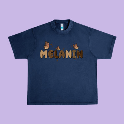 Melanin Urban Heavy Tee Designed By Maliassmallbusiness