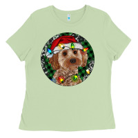Matcha Cockapoo Christmas Ladies Tee - RanaPortraitStore