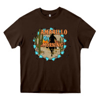 Chocolate Brown amarillo by morning Heavy Core Tee - JahusDesignShop