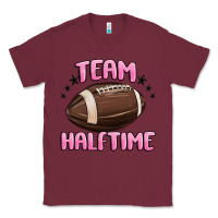 Burgundy team halftime football Classic Tee - MaliasSmallBusiness