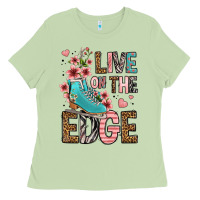Matcha live on the edge ice skating Ladies Tee - FaDigitalArtStudio