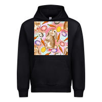 Black Happy Easter Bunny Seamless Pattern Urban Hoodie - BundleAndBundleShop