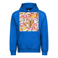 Cobalt Happy Easter Bunny Seamless Pattern Urban Hoodie - BundleAndBundleShop