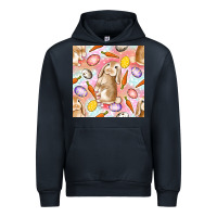 Navy Happy Easter Bunny Seamless Pattern Urban Hoodie - BundleAndBundleShop