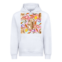 White Happy Easter Bunny Seamless Pattern Urban Hoodie - BundleAndBundleShop