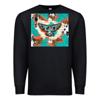 Black freebird with leopard and cowhide pattern Premium Sweatshirt - TumblerDesignByShophia