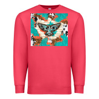 Cardinal freebird with leopard and cowhide pattern Premium Sweatshirt - TumblerDesignByShophia
