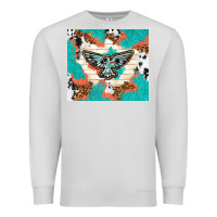 Dove Grey freebird with leopard and cowhide pattern Premium Sweatshirt - TumblerDesignByShophia
