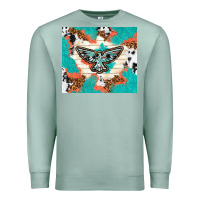 Seafoam freebird with leopard and cowhide pattern Premium Sweatshirt - TumblerDesignByShophia