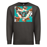 Smoke freebird with leopard and cowhide pattern Premium Sweatshirt - TumblerDesignByShophia
