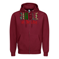 Burgundy jingle all the way Zipper Hoodie - Bettercallsaul