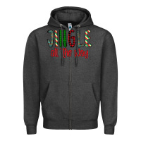 Charcoal Heather jingle all the way Zipper Hoodie - Bettercallsaul