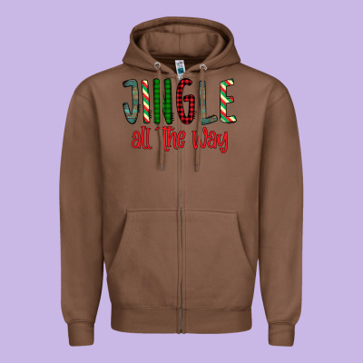 Jingle All The Way Zipper Hoodie Designed By Bettercallsaul