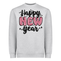 Heather Grey happy new year Heavyweight Sweatshirt - MaliasSmallBusiness