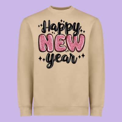 Happy New Year Heavyweight Sweatshirt Designed By Maliassmallbusiness