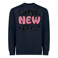 Navy happy new year Heavyweight Sweatshirt - MaliasSmallBusiness