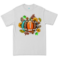 Dove Grey fall football sunflower and fall Premium Tee - AdoDesignShop
