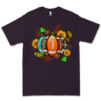 Plum fall football sunflower and fall Premium Tee - AdoDesignShop