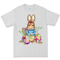 Dove Grey easter bunny and eggs Premium Tee - AdoDesignShop