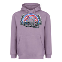 Lavender American rainbow Heavyweight Hoodie - HowdyJamesFarm