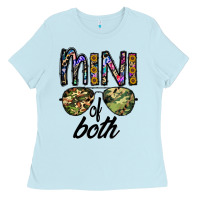 Baby Blue mini of both Ladies Tee - CowhideDigitalArt
