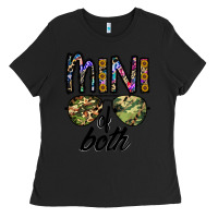 Black mini of both Ladies Tee - CowhideDigitalArt