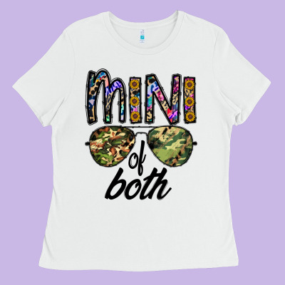 Mini Of Both Ladies Tee Designed By Cowhidedigitalart