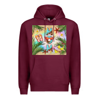 Burgundy summer mom Premium Hoodie - TumblerDesignByShophia