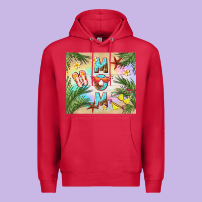 Summer Mom Premium Hoodie Designed By Tumblerdesignbyshophia