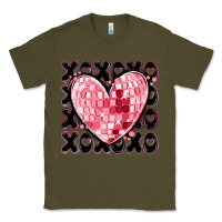 Army Green xoxo heart valentine's day Classic Tee - MaliasSmallBusiness